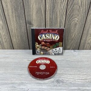 Reel Deal Casino Quest (PC CD ROM, 2002) Complete!  Tested Works
